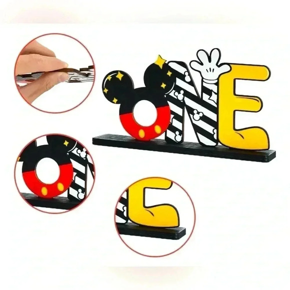 Mickey Mouse Themed 1st Birthday Party Table Centerpieces. NEW IN BOX. - Picture 2 of 3